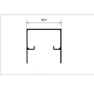 AL-54 Trilho superior box comum liso