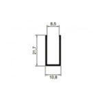 AL-66 Perfil U para 8mm